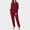 Red, variant on Vetsdori Long Sleeve Pajamas Sets for Women Fleece PJS Nightwear Pockets Sleepwear Soft 2 Pieces Womens Pajamas Pants