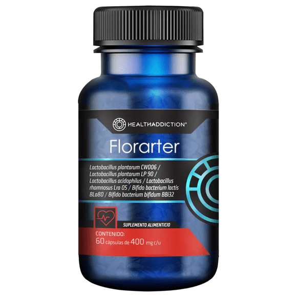 Probióticos Healthaddiction Florarter Apoyo Cardiovascular Y Digestivo Fortalece Barrera Intestinal 60 Cápsulas