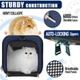 thumbnail image 5 of Dog Carrier Soft/Cat Crates Large Cat 20 to 25 pounds/Softsided Pet Car Travel Carry Bag 15 Pound Puppy/Top Open Transport Kennel Navy, 5 of 14