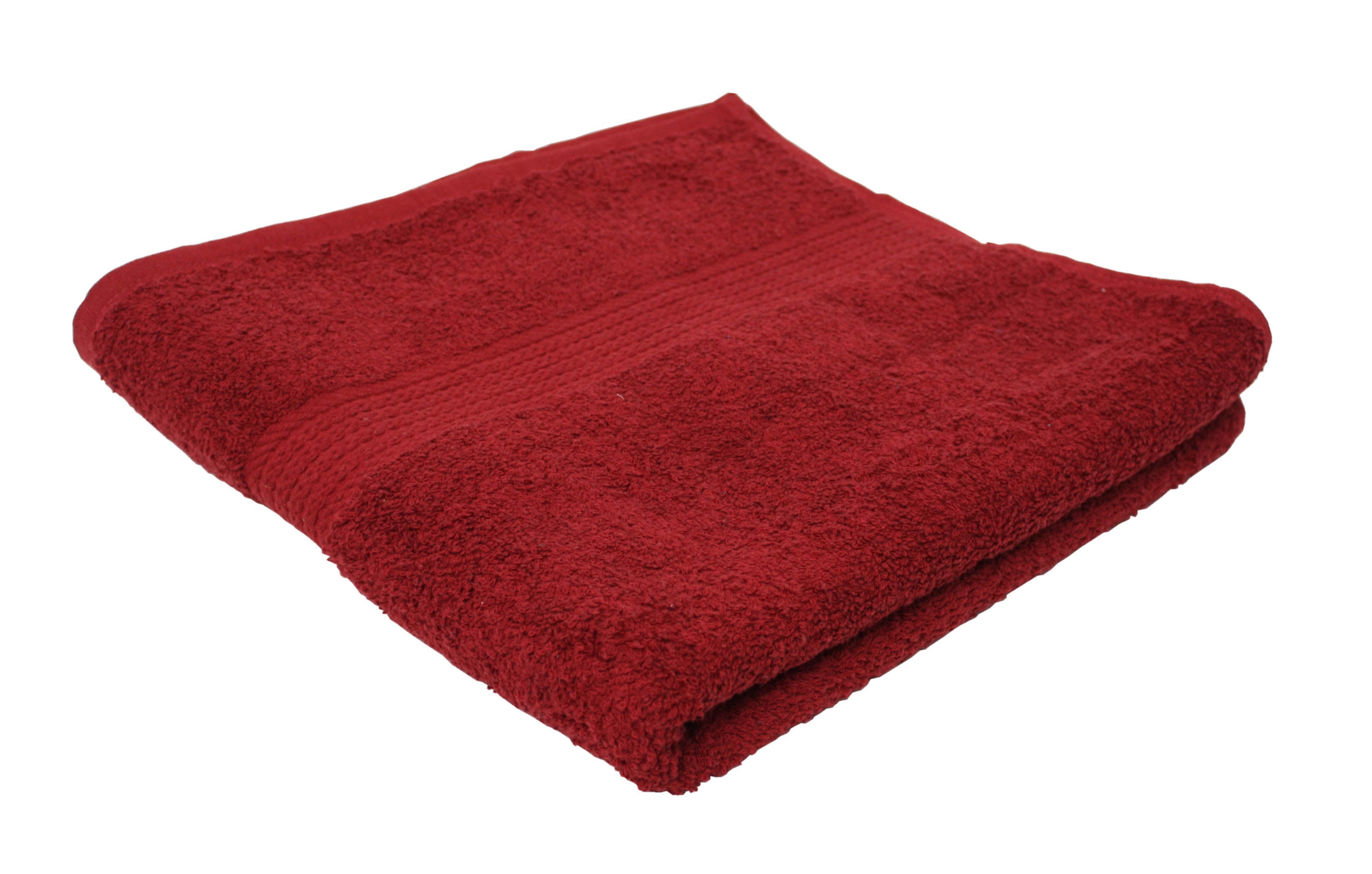 6Piece Provence Cotton Bath Towel Set, Paprika Red
