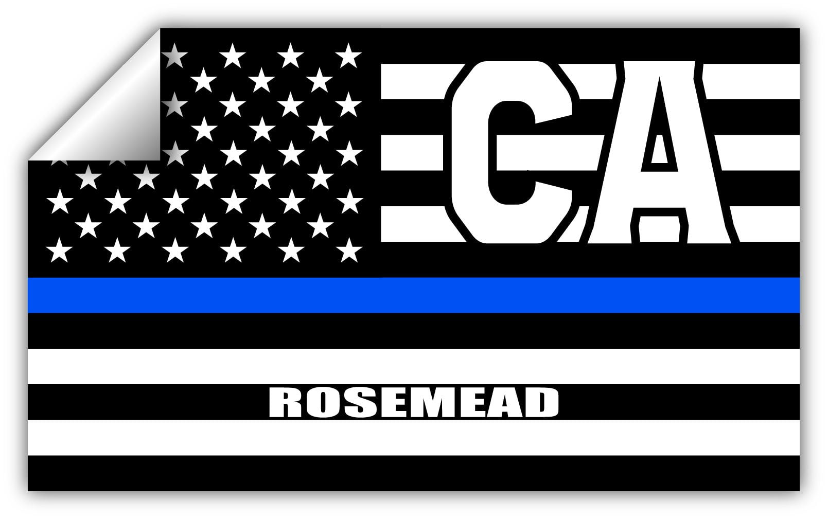 Rosemead CA California Los Angeles County Thin Blue Line Stealthy USA