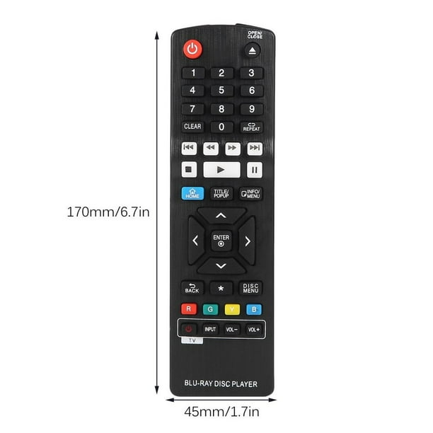 Universal Smart BluRay Disc Lecteur DVD TV Télécommande Remplacement pour  LG AKB73735801 BP330 BP530 BP540 BPM53 