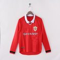 thumbnail image 1 of Maillot de Football Classique Manches Longues Manchester United 1999, 1 of 2