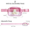 thumbnail image 2 of YOOLIFE Initial Fanny Bag, Crossbody Bags Women, Fanny Packs for Women Cross Body Bag Pink Small Waist Packs Travel Everywhere Fanny Bag Monogram Crossbody Bag M, 2 of 8