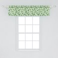 thumbnail image 2 of Ambesonne Leaves Window Valance, Abstract Circular Motifs, 42" x 12", Laurel Green Pale Green, 2 of 3