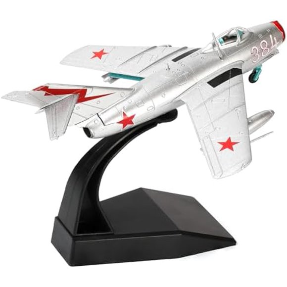 NUOTIE 1/72 MiG-15 Fishbed Metal Sword Fighter Model, Die-Cast Airplane for Collectors and Gifting