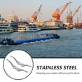 thumbnail image 2 of Shisuyan 2pcs Boat Stainless Steel Dock Deck Rope Cleat Marine Yacht Line Flag Anchor (4 Inch), 2 of 9