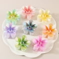 thumbnail image 4 of 3pcs Hawaiian Flower Claw Hair Clips for Thick Hair, Tropical Flower Hair Clips Floral Hair Clip Plumeria Clips Hibiscus Hair Clip Plumeria Hair Clip Summer Beach Hair Accessories For Women Girl, 4 of 4