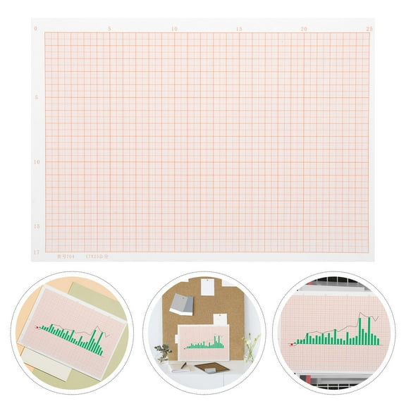 NICEXMAS 100 Sheets Graph Paper Grid Paper for Students Drawing Paper for Students Calculation Paper 27.00X16.00X0.10CM