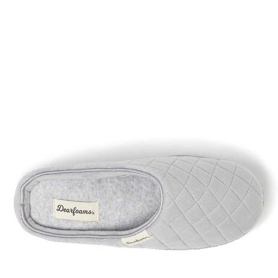 Dearfoams women's quilted cheap velour clog slippers