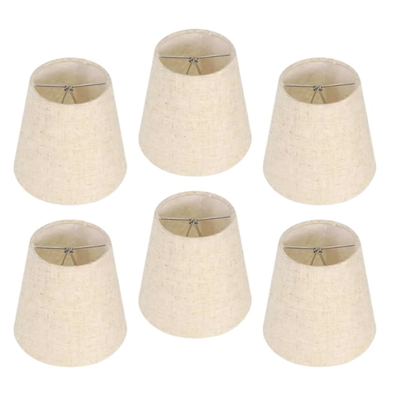 7829 Pack of 6 Fabric Lamp Shade Cafe Restaurant Design Fabric Texture for Bedroom