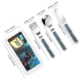 thumbnail image 2 of Kdxio Underwater Office Diver Toddler Utensils Set - Kids Silverware Set, Set Kids Utensils Set with Case for Preschooler Children, 2 of 8