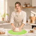 thumbnail image 4 of 11.8 Inch Thick Silicone Baking Mat, Non-Slip Dough Work Surface, Pastry Mat for Kneading and Pie Crust(Green), 4 of 6