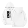 thumbnail image 2 of Gubotare Hoodies for Teen Girls Girl's Casual Hoodie Pattern Print Loose Fit Pullover Sweatshirt Size 11-12 (White,11-12 Years), 2 of 6