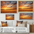 thumbnail image 4 of Designart "Golden Horizon Scenic Sky I" Landscapes Floater Framed Canvas Art Print, 4 of 7