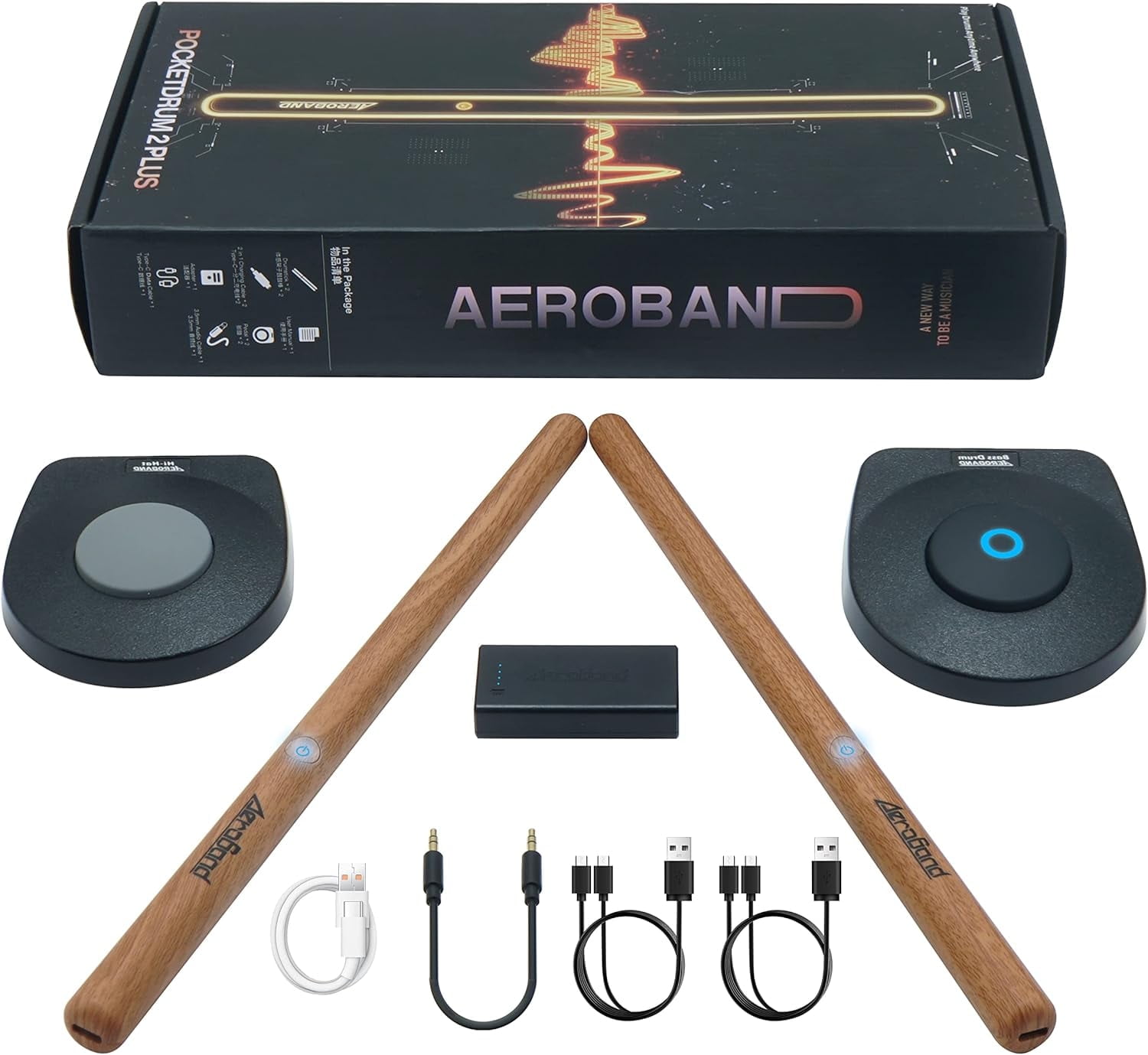 POCKETDRUM 2 PLUS ケースセット AEROBAND AeroBand PocketDrum 2 Plus Electronic Air Drum Set with