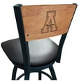 thumbnail image 2 of Holland Bar Stool  36 in. L038 - Black Wrinkle Appalachian State Swivel Bar Stool with Laser Engraved Back, 2 of 2