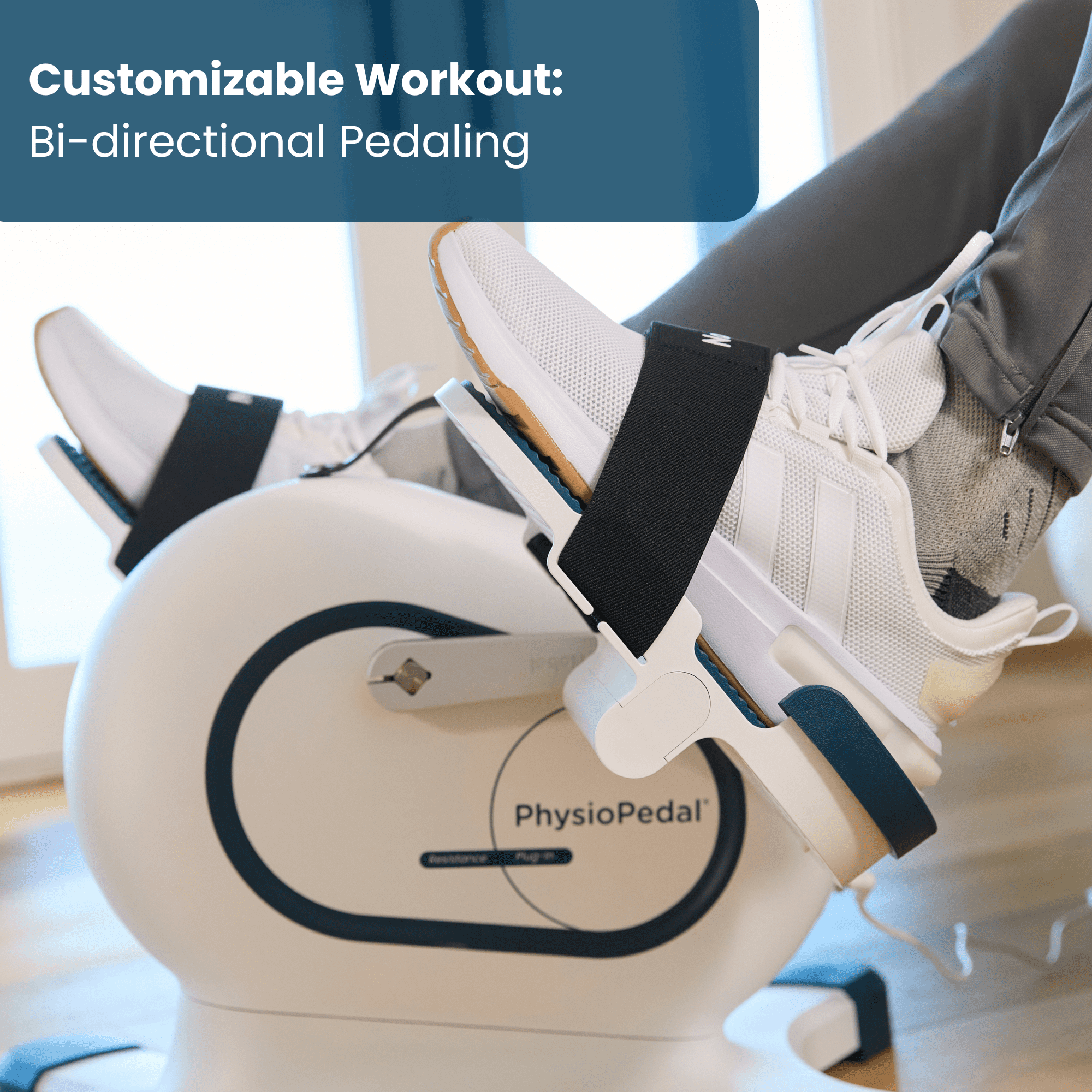 PhysioPedal Motorized Arm & Leg Exerciser with Adjustable Resistance, Digital Display and Remote Control for Full-Body Low-Impact Workouts