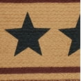 thumbnail image 6 of VHC Brands Americana Primitive Potomac Stencil Stars Jute Runner, Burgundy, 13x36, 6 of 11