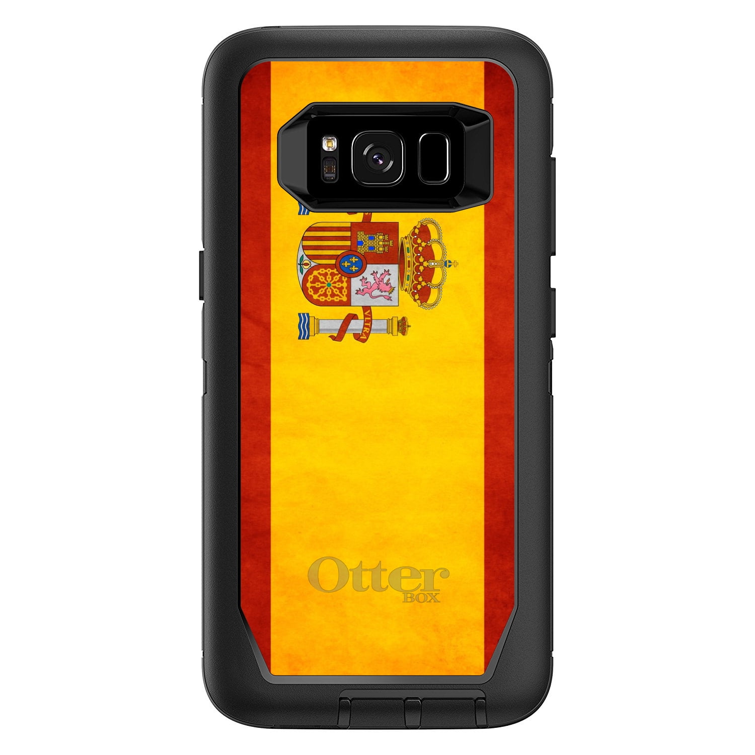 DistinctInk Custom Black OtterBox Defender Series Case for Samsung Galaxy S8...