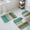 Teal, variant on Teal Brown Wooden Bath Mat 3 Piece Bathroom Rug Set, Farmhouse Vertical Striped Art Non Slip Bath Rug Contour Mat and Toilet Lid Cover, Absorbent Shower Mats Soft Bath Rugs and Mats Sets