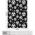 thumbnail image 5 of Soccer Blanket Soccer Gifts for Boys Girls Warm Cozy Flannel Soccer Throw Blanket for Kids Adults Soccer Lovers for Couch Bed 50"x40", 5 of 6