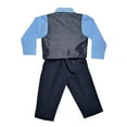 thumbnail image 3 of Avery Hill Boys' 4 Piece Vest Bowtie Colored Shirt Set (Baby, Toddler, Little & Big Boys), 3 of 5