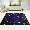 thumbnail image 3 of Coolnut Bright Space Stars Lightweight Carpet Mats, 5'3" x 4' Area Soft Rugs, Floor Mat Rug Home Decoration for Kids Room Living Room, 63"x 48", 3 of 6