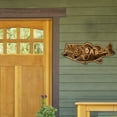 thumbnail image 6 of 15 inch Fishing Rod Rack, Burnt Wood Rod Storage, Wall Mounted Bass Rod Rack, Father's Day Fishing Gift, Angler Rod Organizer, Brown, 15*6.3in, 6 of 9