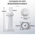 thumbnail image 3 of 4 Pack Water Filter For Sage Coffee Machine - Water Filters For Sage Barista Express Pro Touch 2024-, 3 of 5