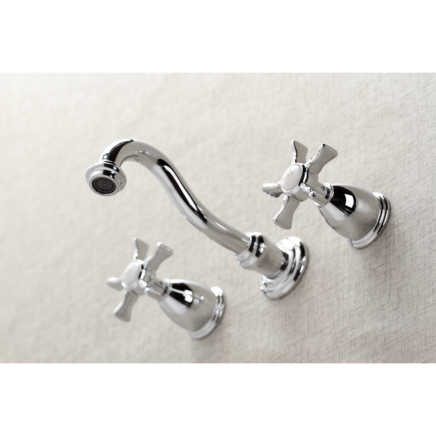 Kingston Brass KS3021NX Hamilton Two-Handle Wall Mount Roman Tub Faucet, Polished Chrome
