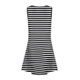 thumbnail image 5 of Grblisyd Girls Dress Sleeveless U Neck Striped Sundress for Casual Home Party Beach 4-12 Years, 5 of 6