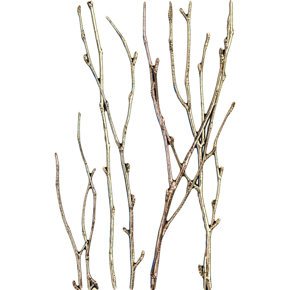 Gold Metallic Birch Branches, Set/5