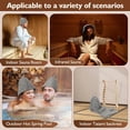 thumbnail image 7 of Sauna Backrest Sauna Wooden Comfortable S-Shape Design Sauna Chair - Sauna Accessories for Any or Infrared Sauna, 7 of 7