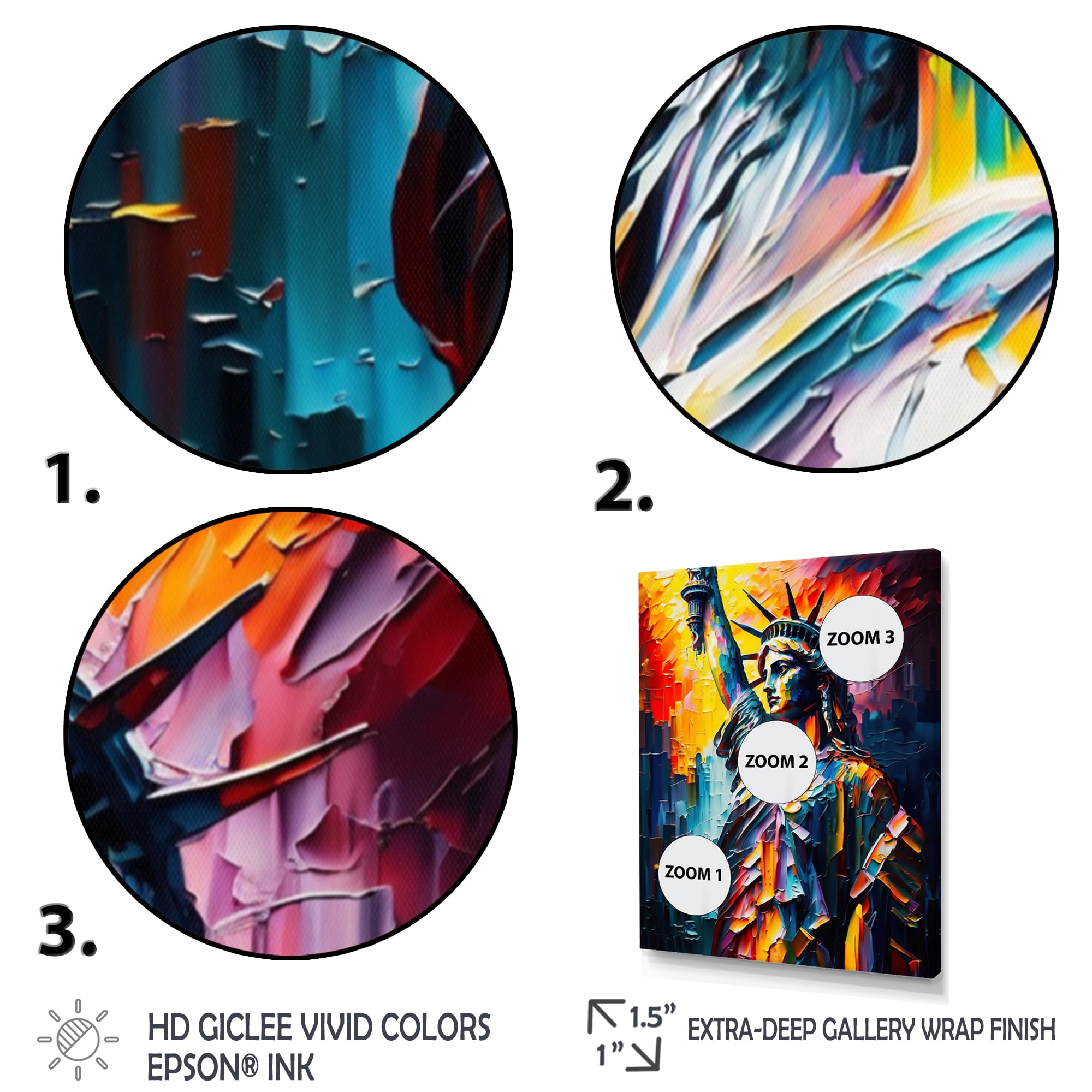 Designart New York Views At Sunset III Canvas Wall Art