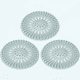 thumbnail image 1 of Paquete de 3 protectores de drenaje para ducha con atrapapelos para perros, protector de drenaje, colador de fregadero de goma universal para bañera, cocina y baño., 1 of 5