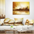 thumbnail image 4 of Designart Seattle Panorama - Landscape Photography Throw Pillow - 12x20, 4 of 5