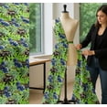 thumbnail image 5 of Soimoi Cotton Voile Fabric Rabbit,Lilac & Pansy Floral Print Fabric by the Yard 42 Inch Wide, 5 of 7