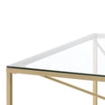 thumbnail image 6 of Taylan Glass Top Rectangle Coffee Table, Gold, 6 of 10