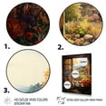 thumbnail image 3 of Designart "Summer Blooms at the Farmhouse Window II" Farm Framed Wall Art - Country Brown Farm Windows Hallway Framed Wall Art Decor, 3 of 6