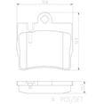 thumbnail image 4 of Brembo P50042N NAO BRAKE PADS Fits select: 2002 MERCEDES-BENZ S 430, 2000-2001 MERCEDES-BENZ S 500, 4 of 4