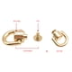 thumbnail image 3 of Anillos En D Remache aleación De Zinc Hierro 11x19 Mm Bolas De Botón Remache Con Tornillo Accesorios De Cuero Accesorios De Cuero Multifuncionales DIY Suministros Para, 3 of 7
