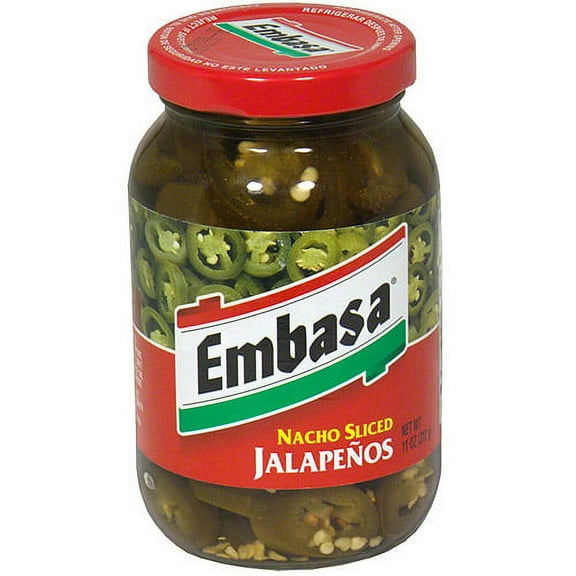 Embasa Sliced Nacho Jalapenos, 11 oz (Pack of 12)