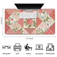 thumbnail image 5 of Long Mouse Pads for Desk,Pioneer Flower Floral Print Pattern Desk Mats on Top Of Desks, Desk Mouse Pad Extra Large with 3mm Non-Slip Base and Stitched Edge for Gaming,Office,Work,Home 47.3"x23.6", 5 of 6