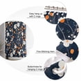 thumbnail image 5 of 72x78 Inch Shower Curtain Orange Flower Bathroom Decor Waterproof Fabric Bathtub Bath Curtains Decorative White Spring Pastoral Floral Navy Blue Extra Long Shower Curtain Set with Hooks, 5 of 6