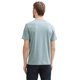 thumbnail image 4 of TOM TAILOR Camiseta para hombre - camiseta estampada, cuello redondo, corte recto, algodón Verde menta L (Large), 4 of 6