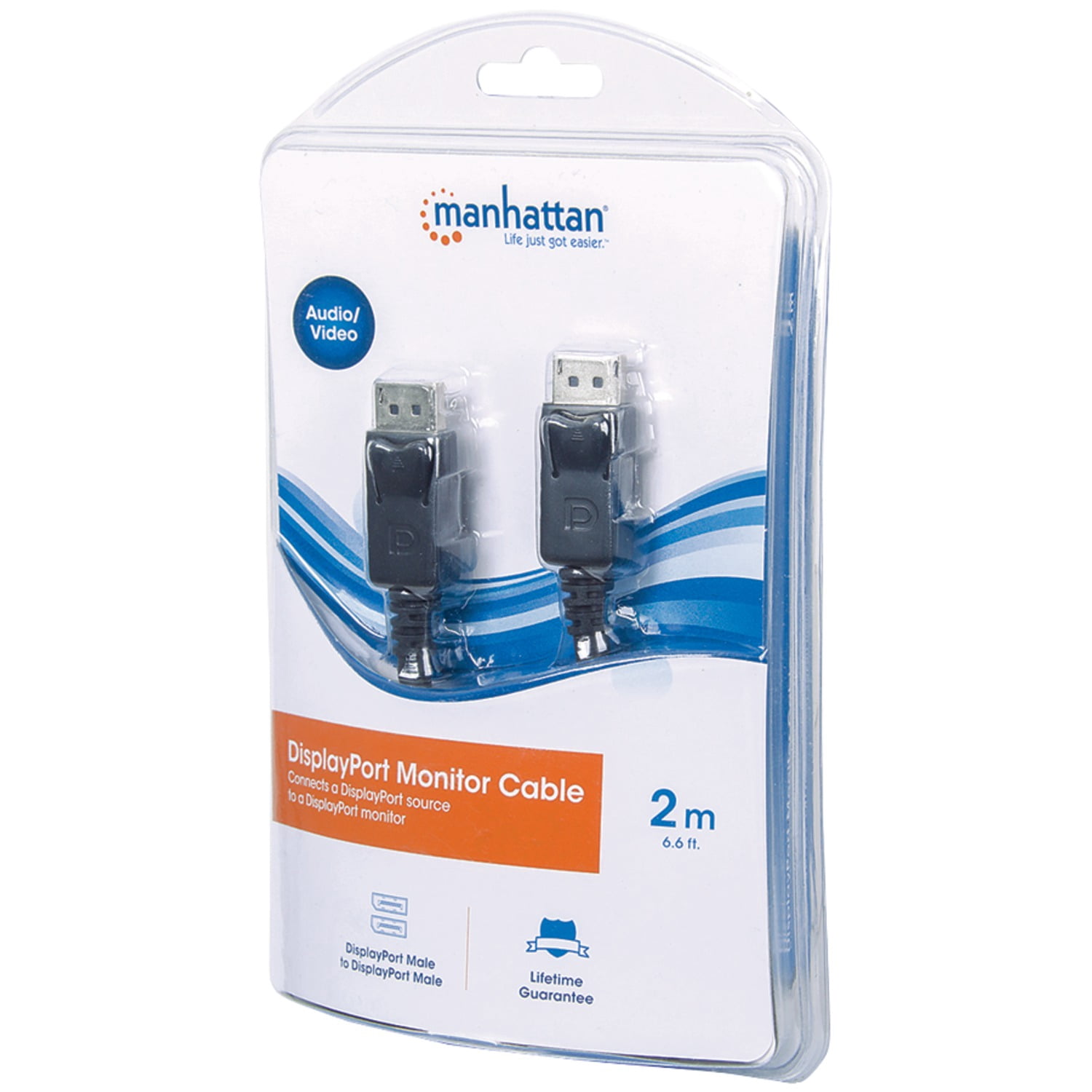 Manhattan DisplayPort Monitor Cable, 6.6ft