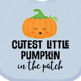 thumbnail image 4 of Inktastic Cutest Little Pumpkin in the Patch Halloween Boys or Girls Baby Bib, 4 of 4