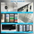 thumbnail image 6 of Cooler Depot NSF 54" Beverage Merchandiser Back Bar Cooler, 11.3 cu ft, Glass Door, Model BBT350L, 6 of 9