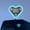 Lake Blue, variant on Car LED Ambient Light, Solar Powered Heart Shaped LED Neon Light, Waterproof Multiple Modes Wireless Heart Shape Neon Lights for Outdoor Decor